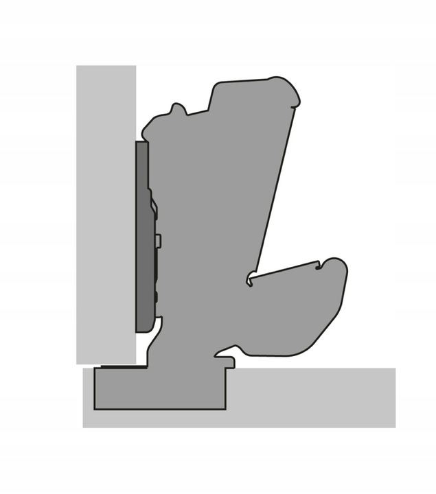 Zawias SenSys 8657i, nakładany, 165°, Silent System - 9099540 HETTICH