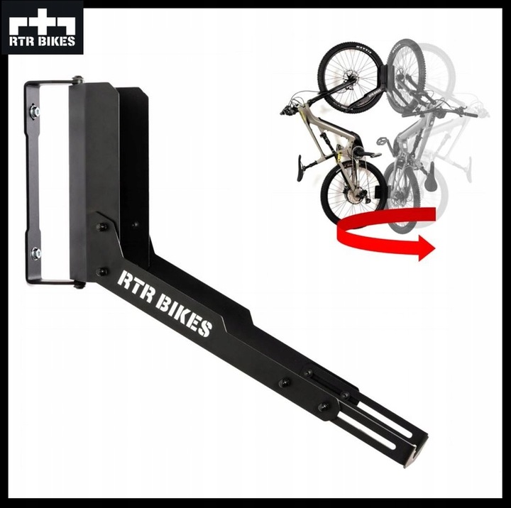 Stojak na rower Wieszak ścienny obrotowy Uchwyt RTR BIKES KRANKED TWIST