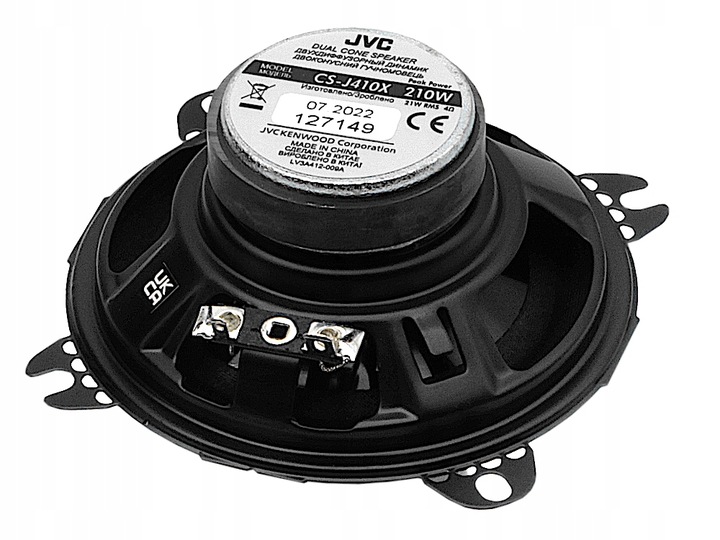 JVC CS-J410X | Głośniki 10cm 210W Dual-Cone | Samochodowe 100mm 90dB