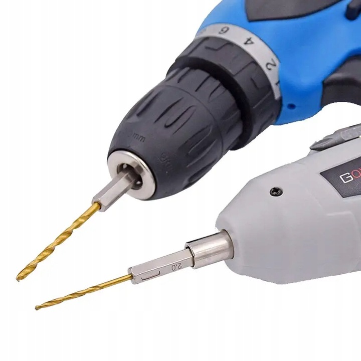 WIERTŁA HEX BITY DO METALU 1,5-6,5 HSS TYTAN 13SZT WIERTŁA PRECYZYJNE