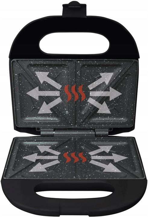 OPIEKACZ KANAPEK TOSTÓW SANDWICH ELDOM CERAMICZNY Z POWŁOKĄ GRANITOWĄ