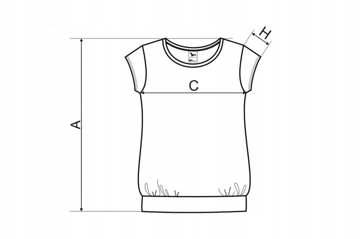 Koszulka bluzka damska luźny krój CITY lturkus XL