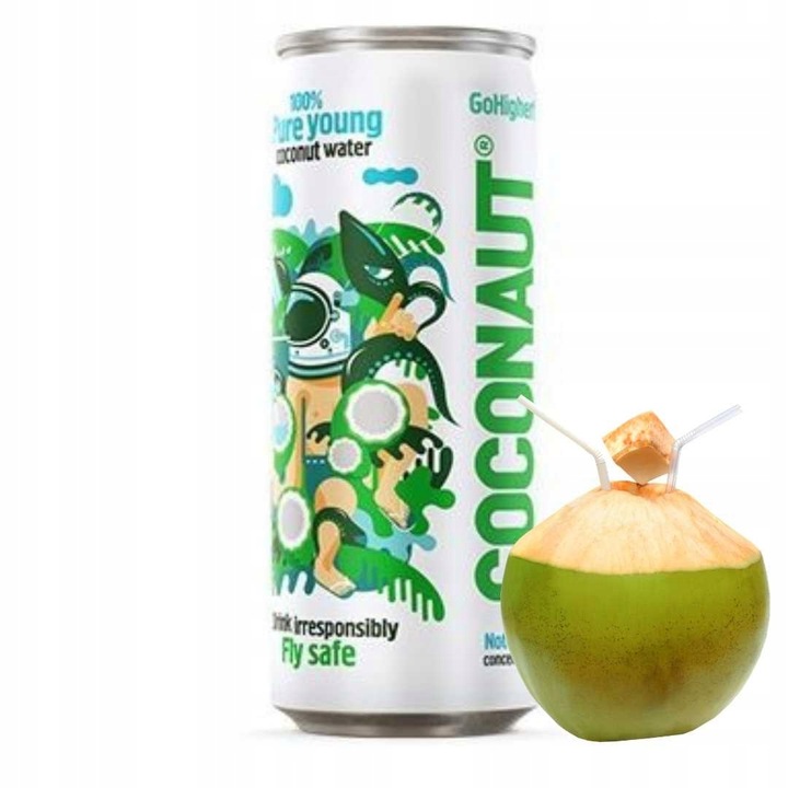 Woda Kokosowa Niegazowana Coconaut Puszka 320 ml W ZESTAWIE TANIEJ 10x szt