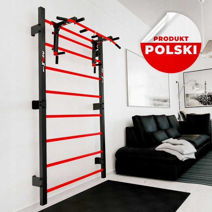 Drążek Drabinka do ćwiczeń podciągania gimnastyczna dla dzieci i