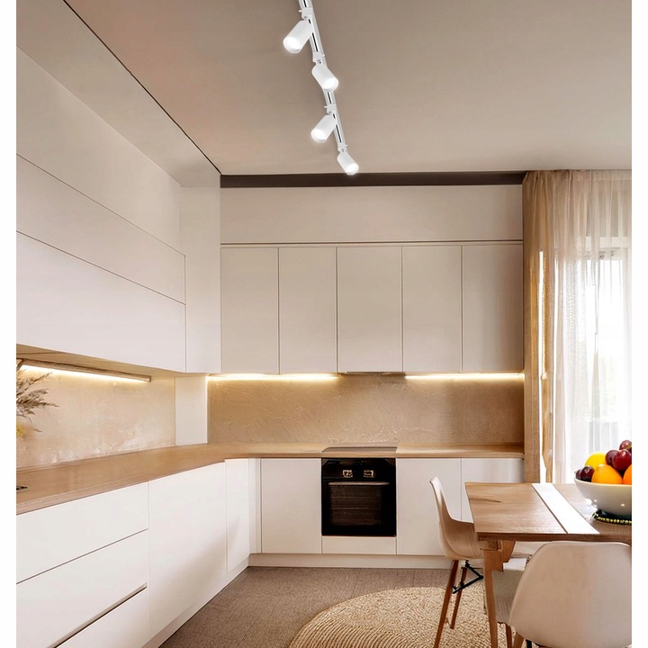 Zestaw Szynoprzewód Szyna 3m + 5x Lampa GU10 LED