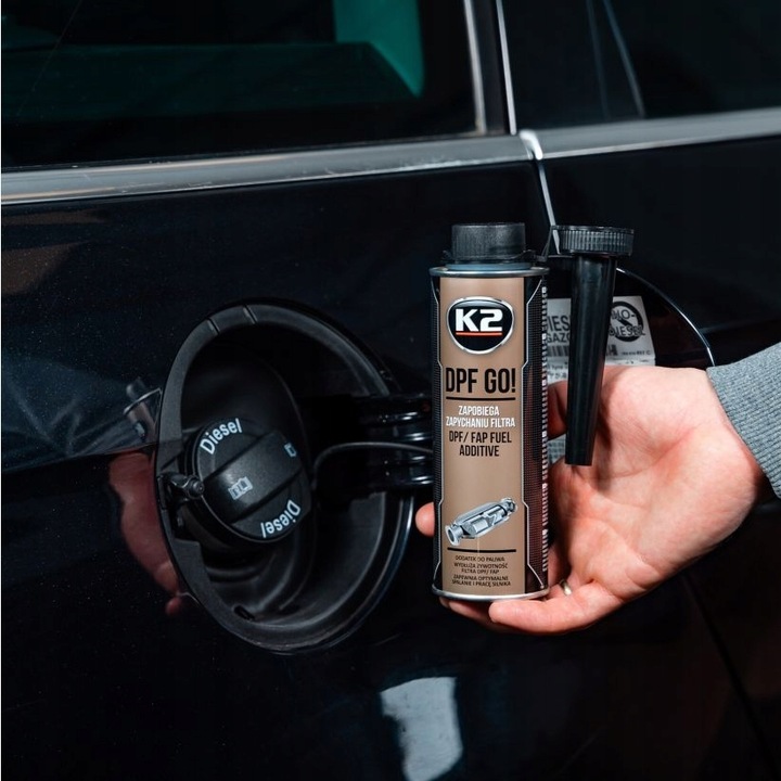 K2 DPF GO! dodatek do ochrony filtra DPF, FAP, zapobiega zapychaniu, 250ml