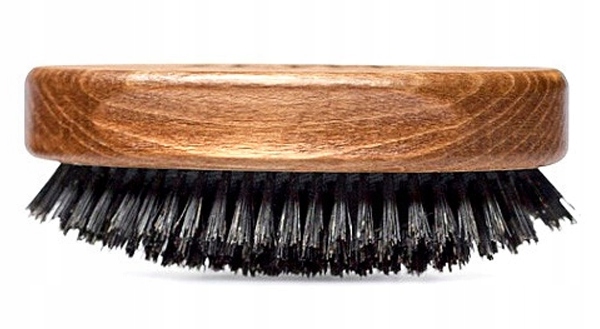 ZEW Bukowy kartacz do brody naturalne włosie dzika.