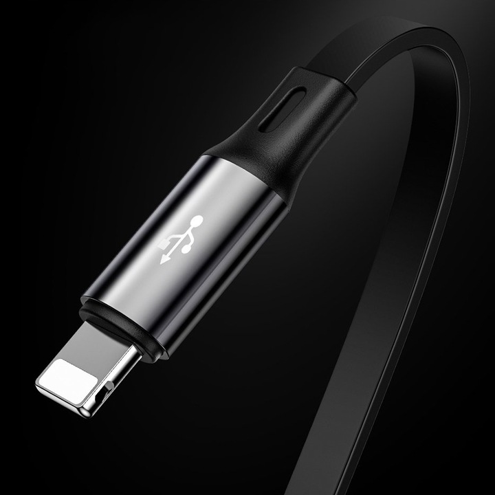 BASEUS SZYBKI KABEL ZWIJANY 3w1 USB - micro USB/Lightning/USB C 3.5A 1,2m