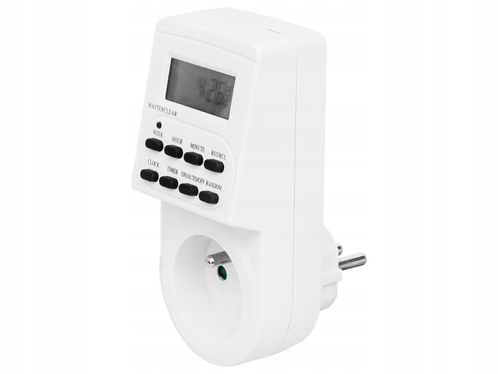 PROGRAMATOR CZASOWY ELEKTRONICZNY WŁĄCZNIK CYFROWY LCD WYŁĄCZNIK TIMER 7DNI