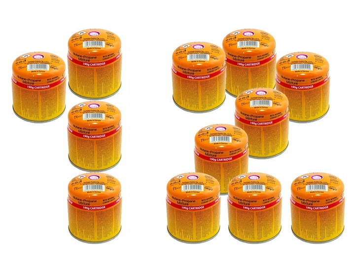 Nabój gazowy kartusz do lampy 190g ELICO 12szt