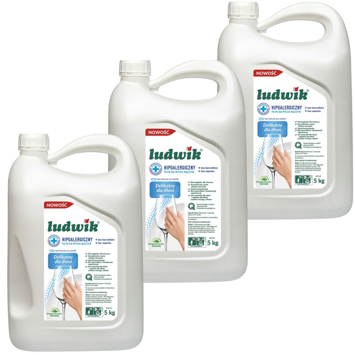 LUDWIK Hipoalergiczny płyn do mycia naczyń 5 kg