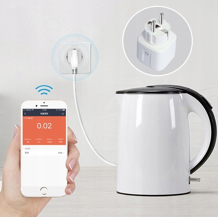 Programator czasowy INTELIGENTNE gniazdko smart WiFi TUYA Timer