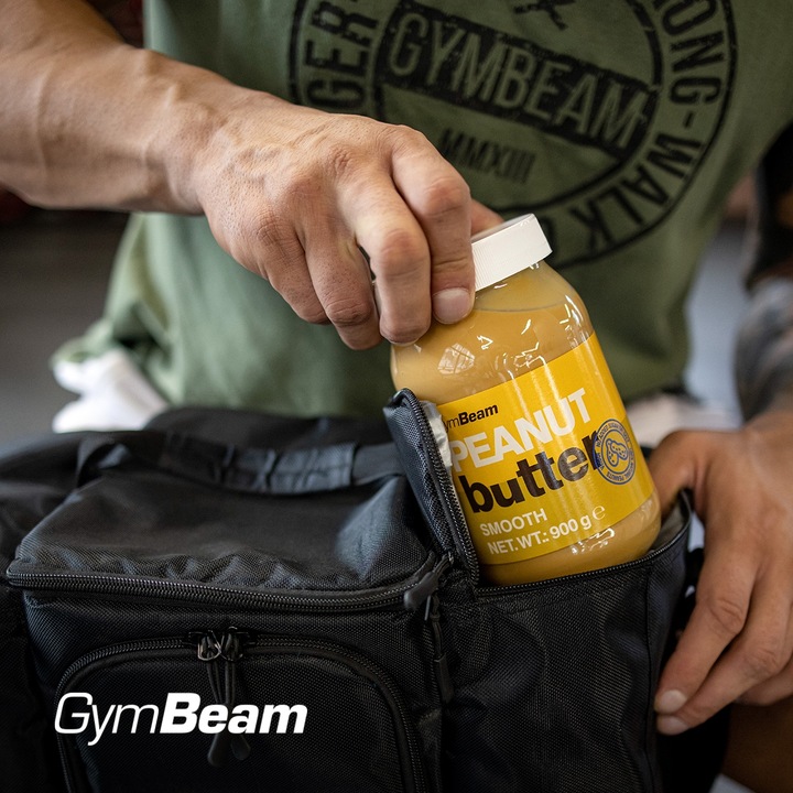 MASŁO ORZECHOWE 100% PEANUT BUTTER BEZ CUKRU SOLI GŁADKIE GymBeam 900g