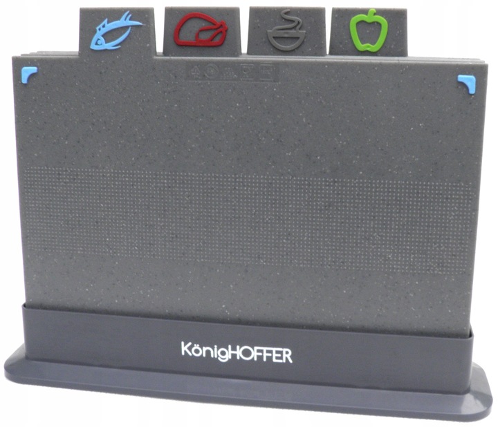 Zestaw 4 desek do krojenia i stojak Konighoffer