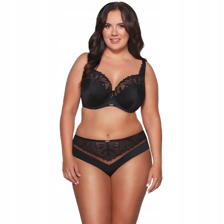 Biustonosz półusztywniany Ava 2105 czarny 80G