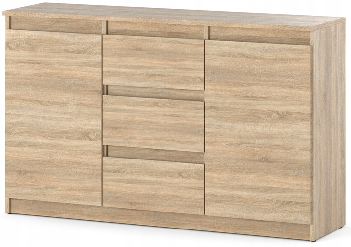 Komoda 120cm szafka z szufladami Sonoma Aga do salonu duza