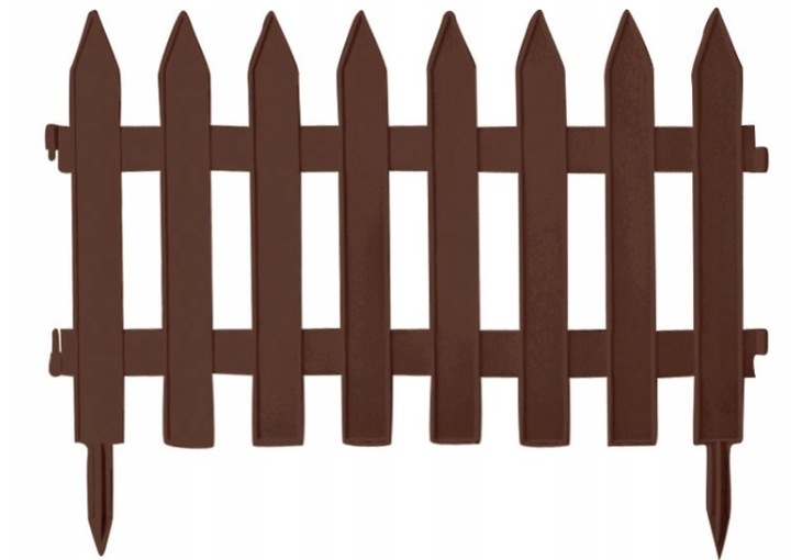 Płotek Palisada Ogrodowa 3,2m IPŁSU Brązowa