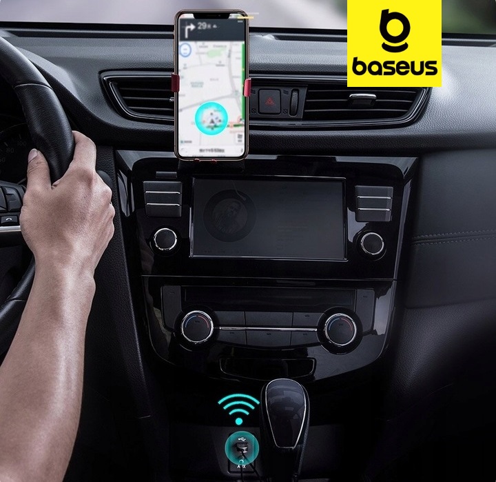 BASEUS TRANSMITER ADAPTER ODBIORNIK AUDIO BLUETOOTH AUX DO SAMOCHODU
