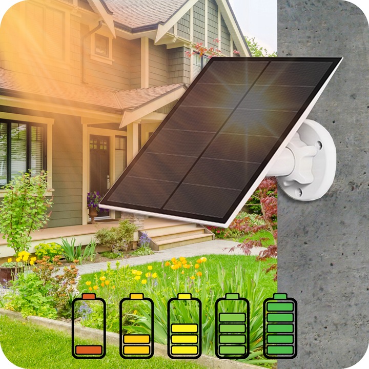 SOLARNA KAMERA WIFI 4MPX SMART ZEWNĘTRZNA OBROTOWA IP BEZPRZEWODOWA ALARM