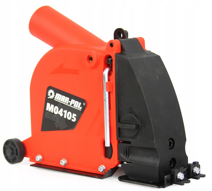 OSŁONA PRZECIWPYŁOWA DO SZLIFIERKI BRUZDOWNICA 125 ADAPTERY KLUCZ