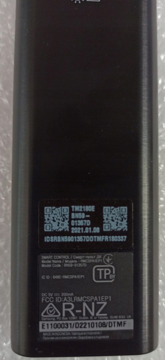 Pilot SMART control TV Samsung BN59-01357D NETFLIX, PRIME VIDEO,