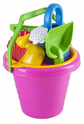 Zestaw zabawek do piasku piaskownicy na plaże wiaderko duże konewka