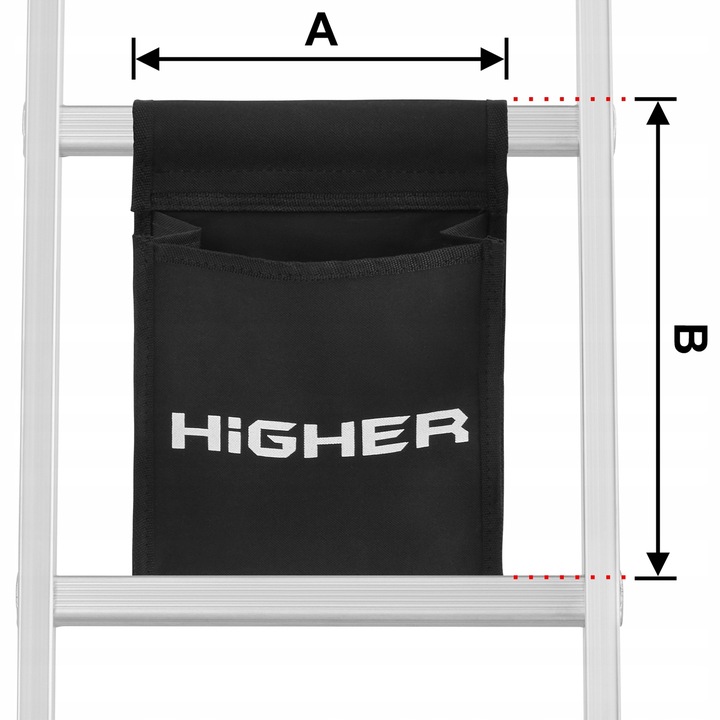 Torba na narzędzia do drabin zapinana na rzep AKC