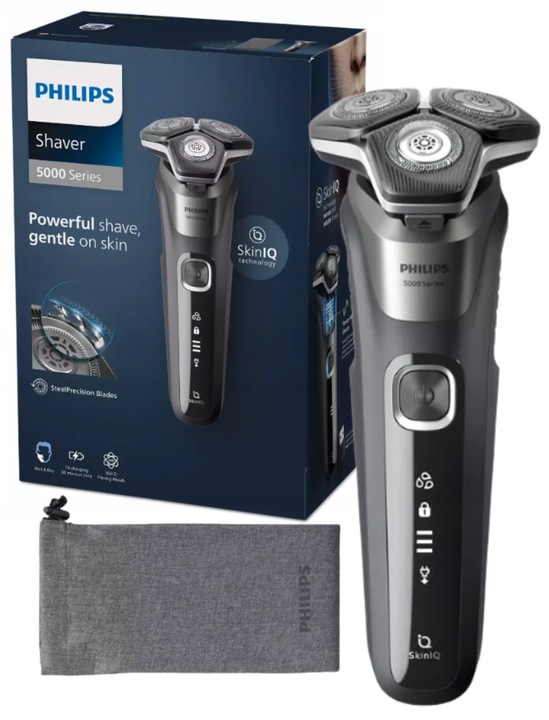 Golarka Philips S5887/10 Seria 5000 Trymer Wet&Dry głowicowa 360