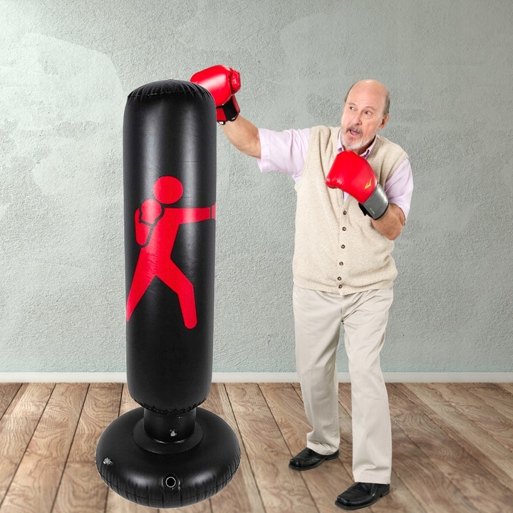 DMUCHANY WOREK BOKSERSKI TRENINGOWY STOJĄCY 160cm