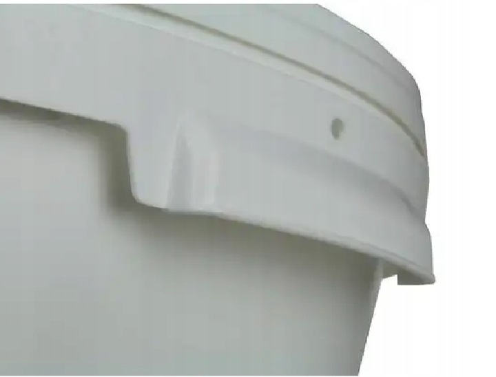 Wiadro 33l Wiaderko Plastikowe Z Pokrywą Z Atestem Spożywcze Pojemnik Białe