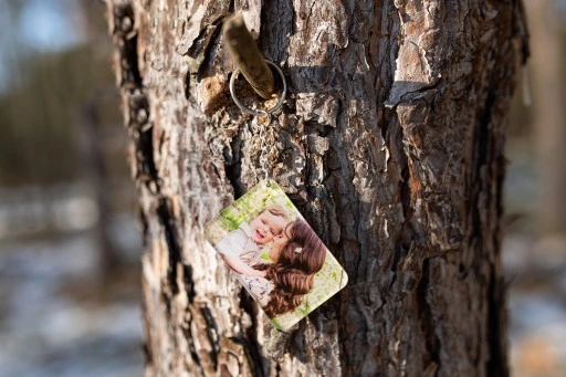 Breloczek do Kluczy Twoje Zdjęcie Zawieszka Imię