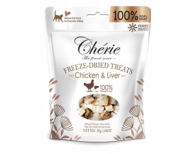 Liofilizowany KURCZAK Z WĄTRÓBKĄ smakołyki dla psa i kota 30g x 3