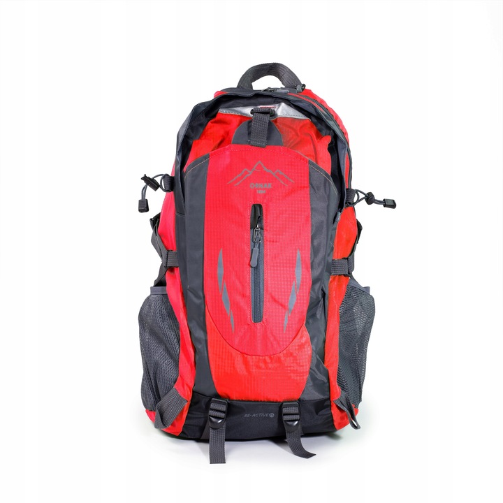 PLECAK TURYSTYCZNY 40L WYCIECZKOWY TREKKINGOWY PODRÓŻNY W GÓRY CZERWONY