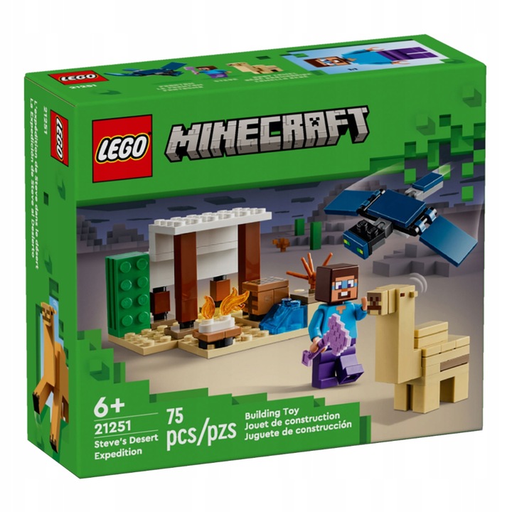 LEGO Minecraft - Pustynna wyprawa Steve'a (21251)