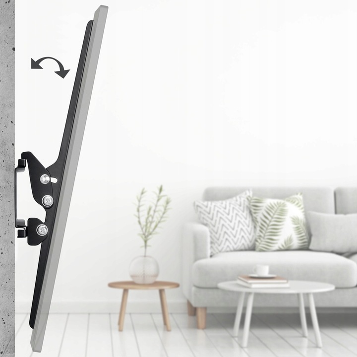 Mocny UCHWYT DO TELEWIZORA do 75" Hama LCD/LED VESA 600X400 uchylny