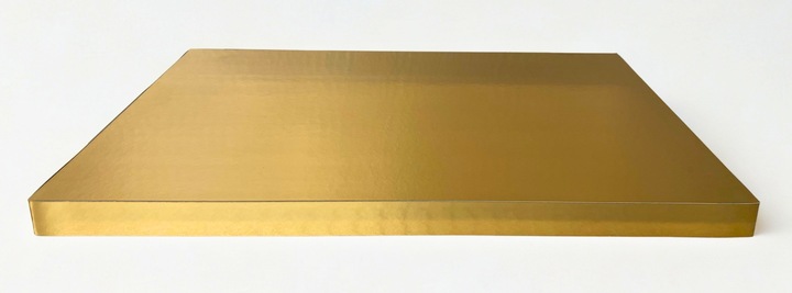 PODKŁAD STYRODUROWY POD TORT OKLEJANY CAŁY ZŁOTY 35x45 PROSTOKĄT