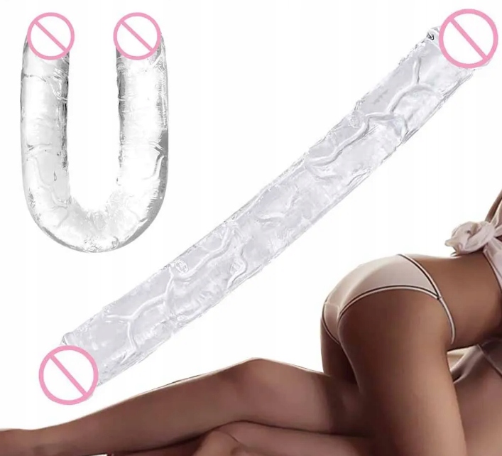 Dildo Podwójne Penis Sex BDSM Dildo Analne Gadżety Erotyczne Dla Par 32 CM