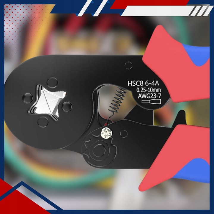 ZACISKARKA PRASKA 1800 TULEJEK KONEKTORÓW KOŃCÓWEK KABLI PRZEWODÓW