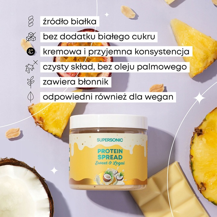 Posiłek SUPERSONIC Smart Meal WPC Zamiennik Posiłku w Proszku + KREM GRATIS