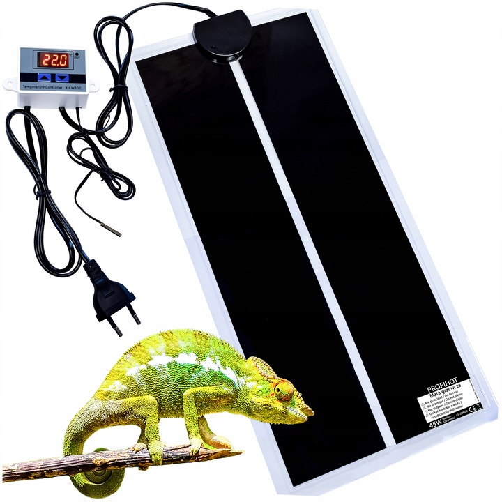 MATA GRZEWCZA GRZEJNA Z TERMOSTATEM TERRARIUM ROŚLIN SADZONEK 28x80cm 45W