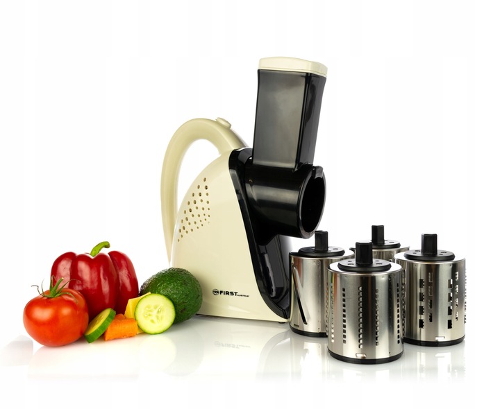 Szatkownica elektryczna do warzyw tarka 4 KOŃCÓWKI =First Austria=