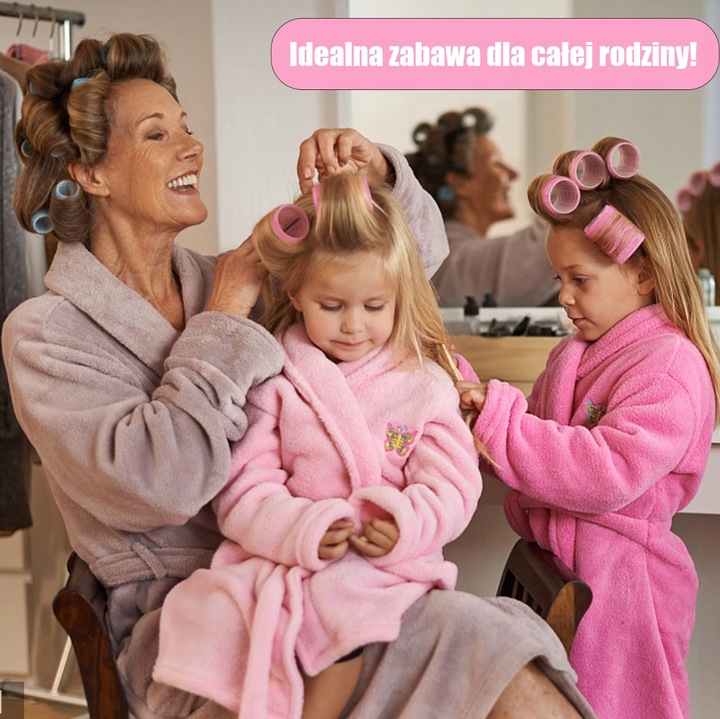 ZESTAW WAŁKI DO WŁOSÓW NA RZEPY DUŻO WAŁKÓW - 34 ELEMENTY