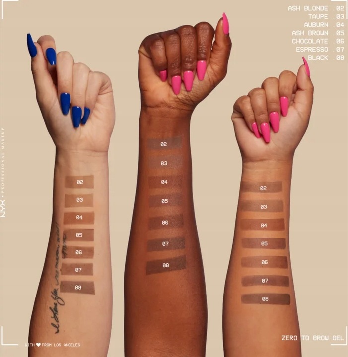 NYX Professional Makeup Zero to Brow Gel Żel do Brwi 05 Ash Brown