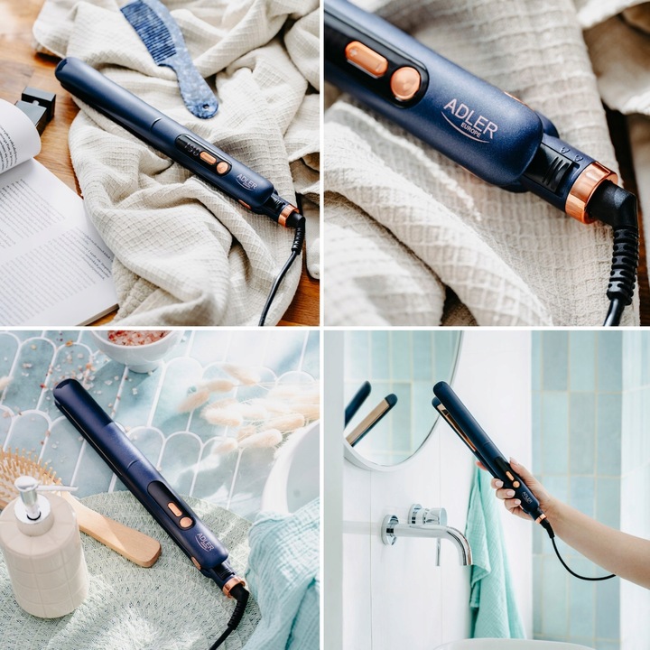 PROSTOWNICA DO WŁOSÓW Z JONIZACJĄ REGULACJA TEMPERATURY TYTANOWE