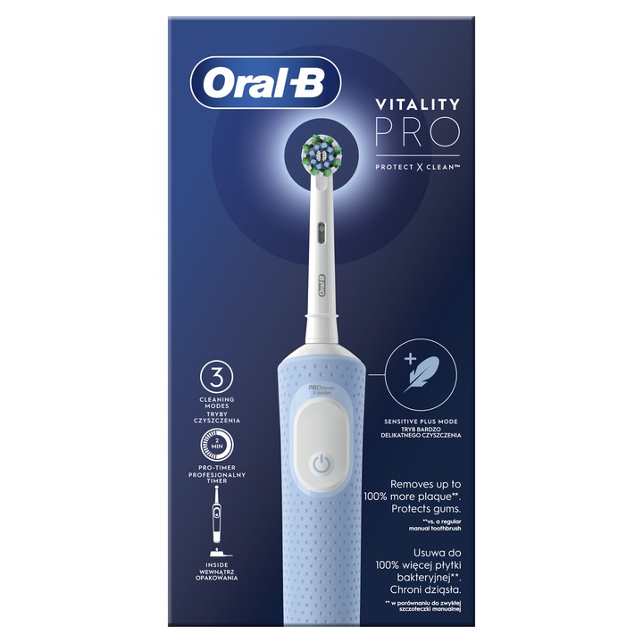 BRAUN ORAL B VITALITY 103 PRO SZCZOTECZKA ELEKTRYCZNA BLUE