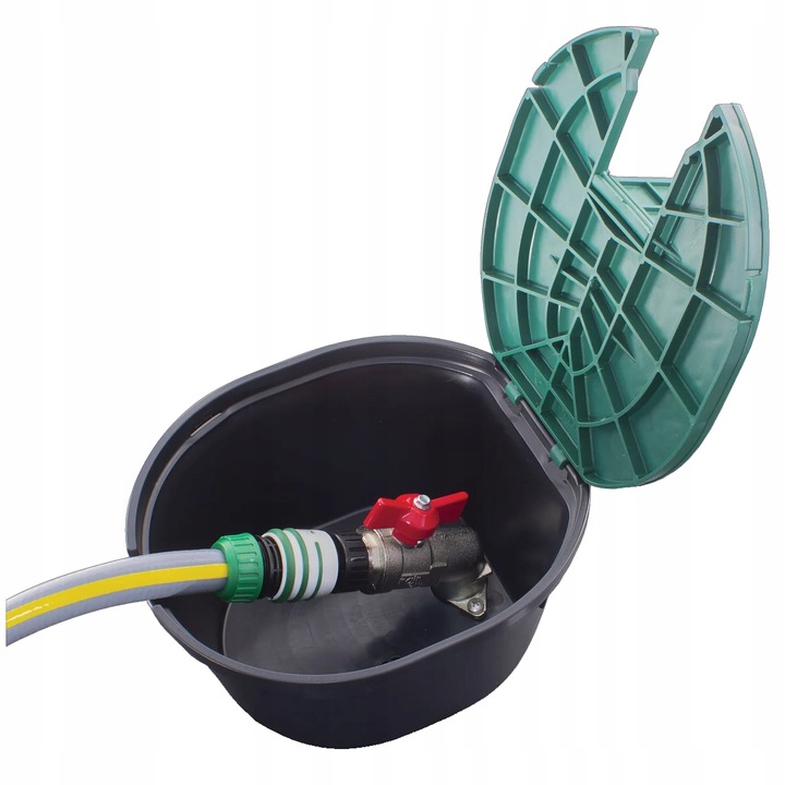 STUDZIENKA OUT SKRZYNKA POBORU WODY Z ZAWOREM 3/4 CALA OVAL DO NAWADNIANIA