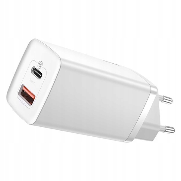 Ładowarka sieciowa Baseus GaN2 USB-A, USB-C PD, QC, zasilacz, kostka 65W