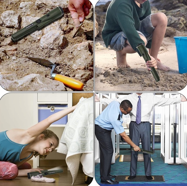 Wykrywacz Metali Detektor Metalu Ręczny GP POINTER Monet Złota z Latarką