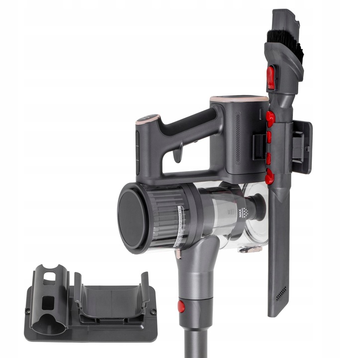 ODKURZACZ PIONOWY BEZPRZEWODOWY 31 kPa 400W HEPA Elektroszczotka LED