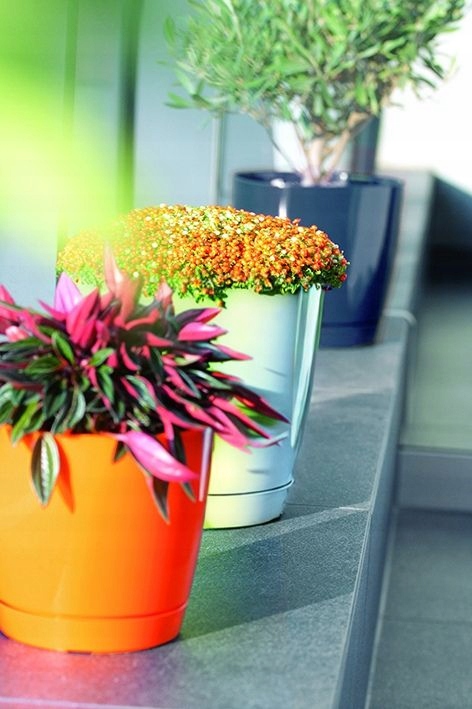 Doniczka Donica Coubi z podstawkiem DUOP120 Biała